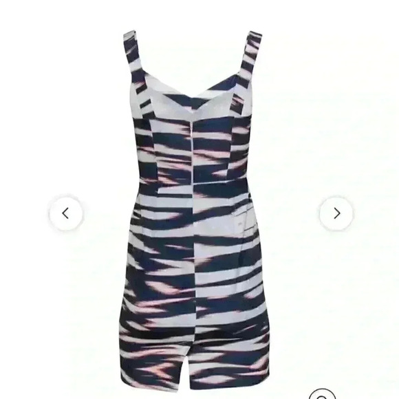 YUMI KIM Orange Blue White cutout sheath knee length dress Size Small/XS 0/2 - Picture 2 of 14